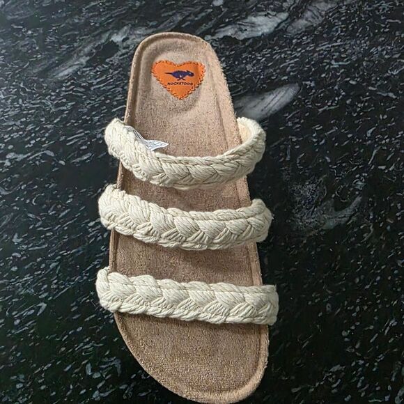 BRAND NEW ROCKET DOG WOMEN'S GREEN ASHLEY STRING BRAID SANDAL - Picture 15 of 16